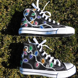 Glow-in-the-Dark Christmas Light Sneakers