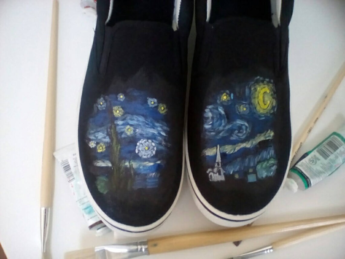 Art Inspired: Van Gogh's Starry Night Shoes - Etsy