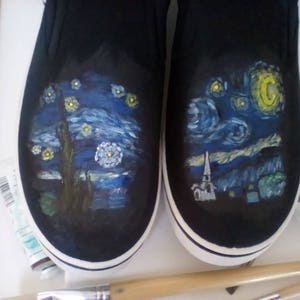 Art Inspired: Van Gogh's Starry Night Shoes - Etsy