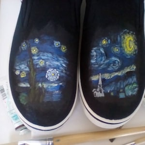 Art Inspired: Van Gogh's Starry Night Shoes - Etsy