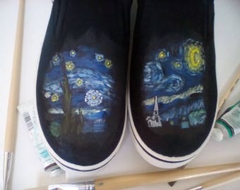 Art- Inspired: Van Gogh's Starry Night Shoes