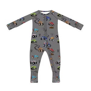 Monster Trucks Shorts Bamboo Pajamas image 1
