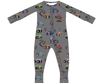 Monster Trucks Shorts Bamboo Pajamas