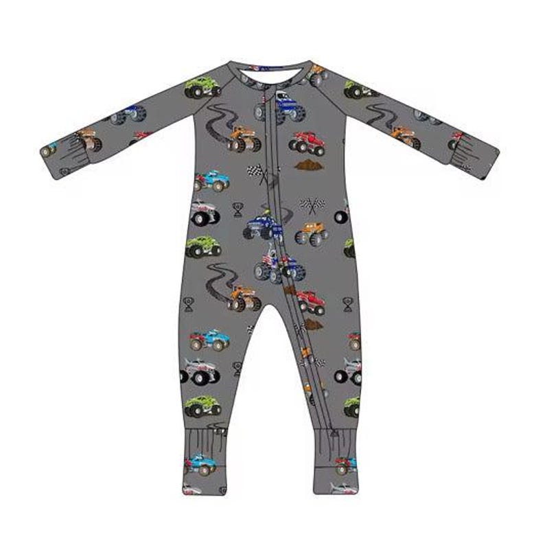 Monster Trucks Shorts Bamboo Pajamas image 1