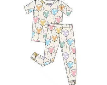 Mouse Balloons Bamboo Pajamas