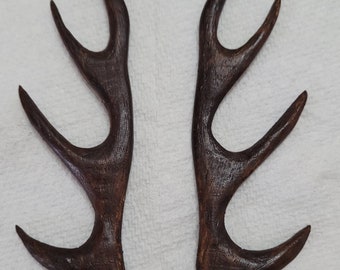 Wooden 4" Cuckoo Clock Antlers (Set of 2)