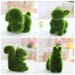 Dog Alpaca Squirel Rabbit Artificial Simulation Grass Flocking Animal Garden Home Decor 