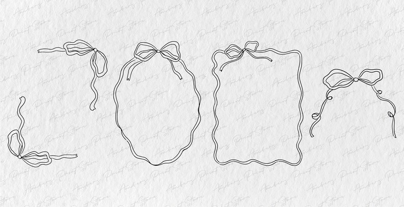 Wavy Ribbon Frame SVG Bundle,, Frame SVG, Frame Svg Png,hand Drawn ...
