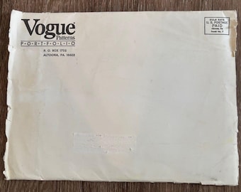 ヴィンテージ 1980年代 VOGUE 裁縫パターン ポートフォリオ + 追加の衣装ページ デザイナーズ服