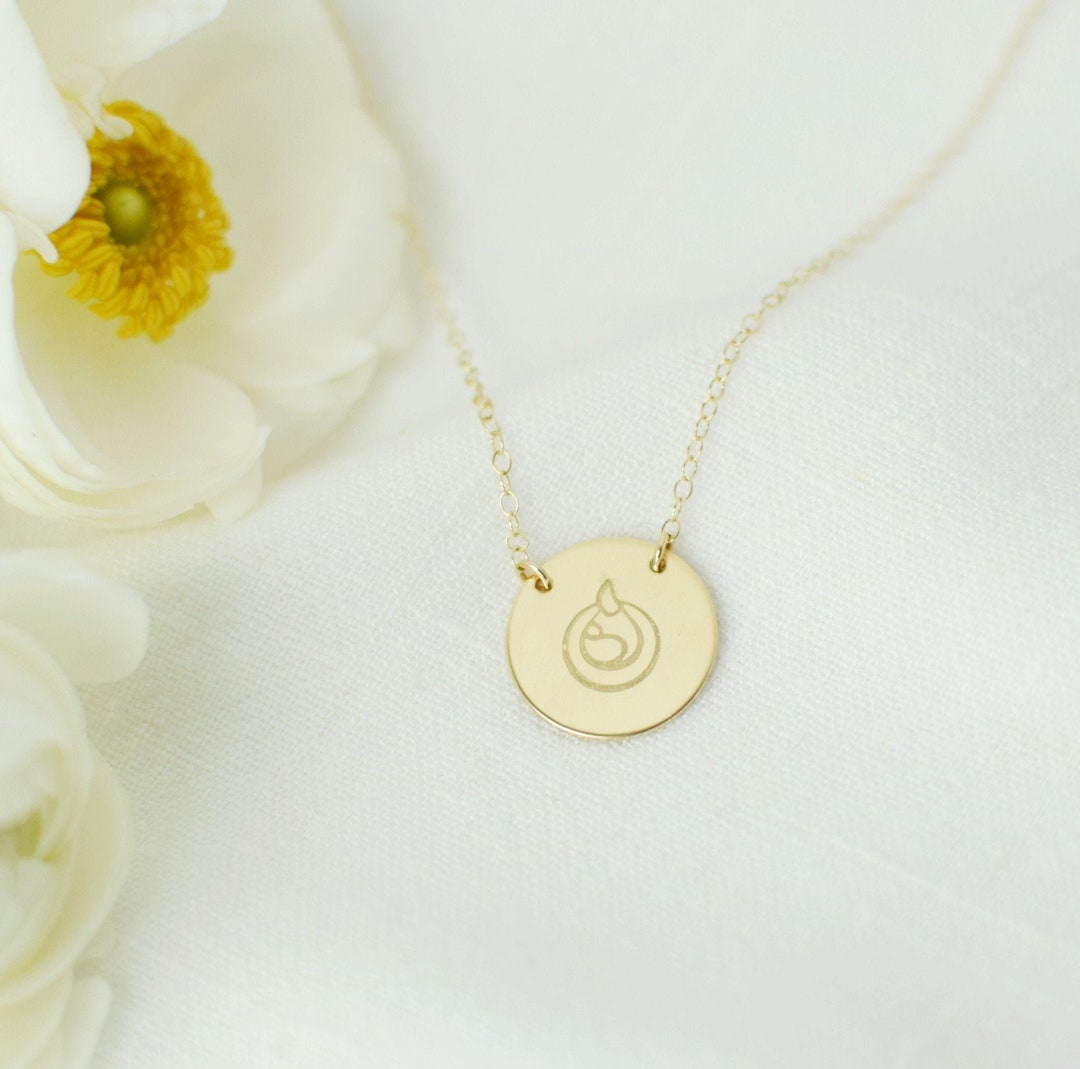 Simple Gold Breastfeeding Necklace Breast Milk Necklace Etsy