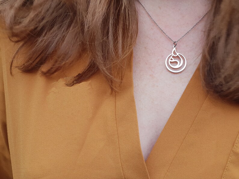 Sterling Silver Breastfeeding Necklace Breast Milk Jewelry Etsy