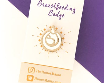 Breastfeeding Pin, Lactation Consultant Pin, IBCLC, Breastfeeding Milestone, Breastfeeding Enamel Pin, Lactation Pin, Gift