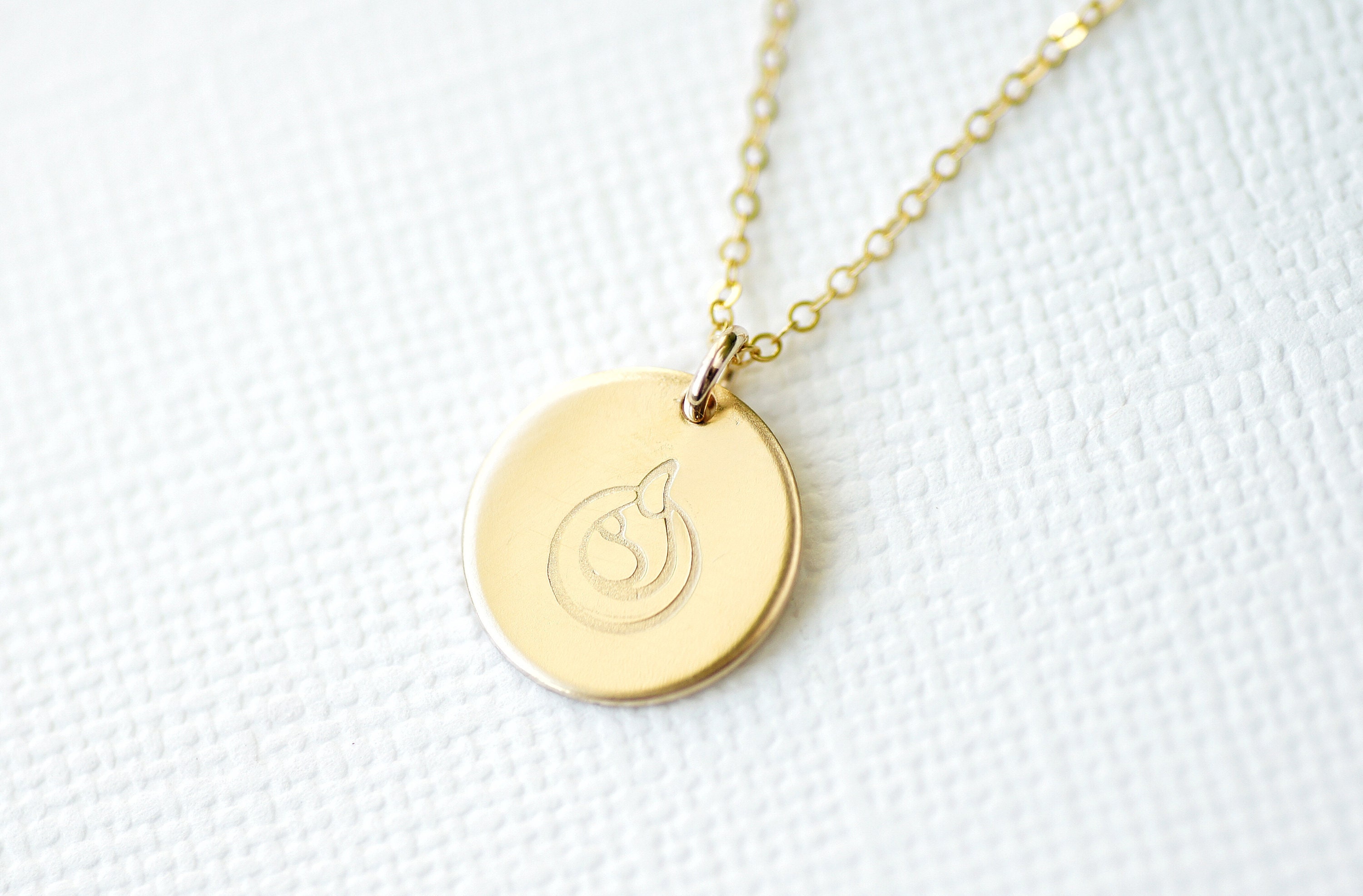 Gold Breastfeeding Necklace, Lactation Jewelry, Breastmilk Necklace, Breastfeeding Gift, Midwife