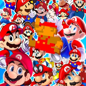 Mario collage print (Mar10 Day)