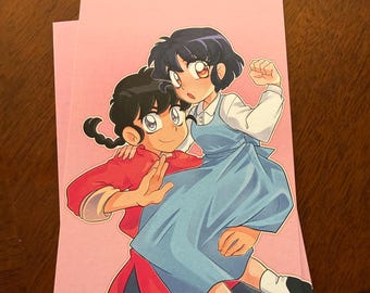 Ranma and Akane mini print