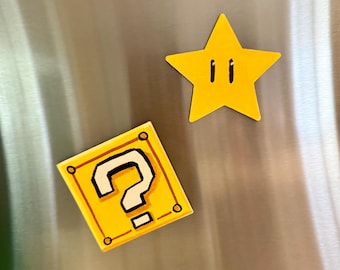 Super Mario-inspirerade handmålade magneter