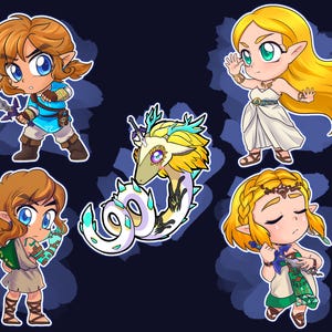 Zelda Breath of the Wild and Tears of the Kingdom stickers