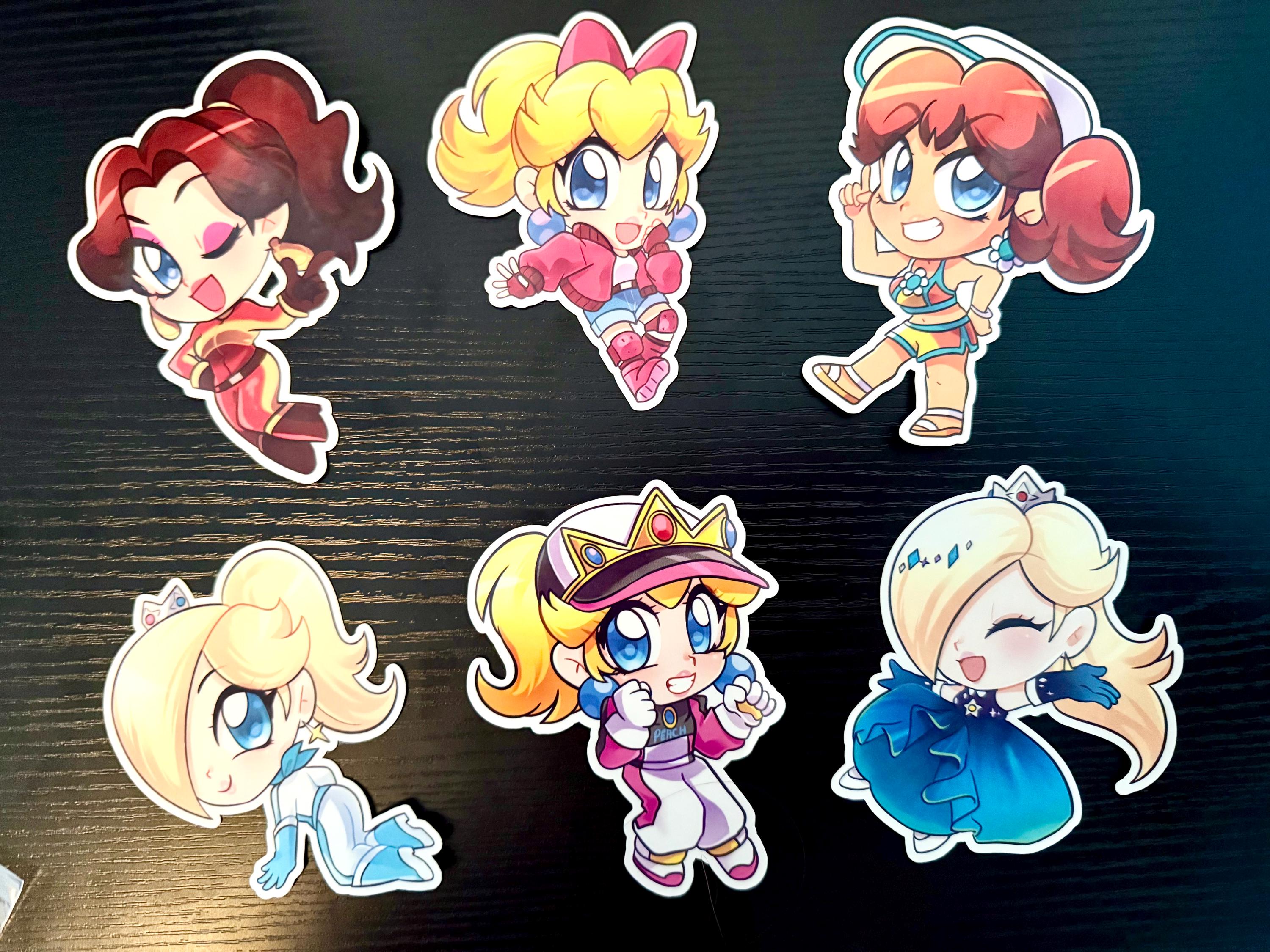 Mario Kart World - Peach Stickers - Etsy