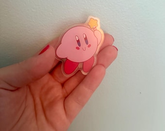 Kirby Acrylic Pin