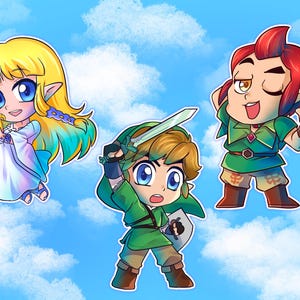 Zelda Skyward Sword stickers