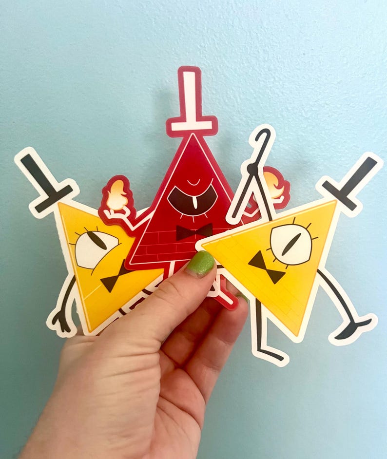 Bill Cipher Triangle Ruler Bill Cipher Stickers - Etsy