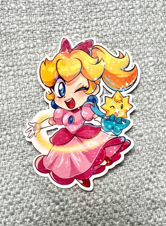 ピーチ姫ショータイムステッカー - Etsy 日本