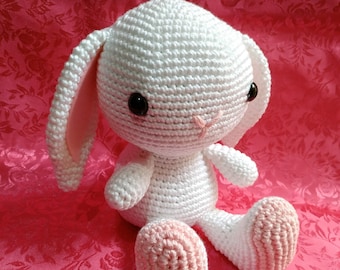 PDF Amigurumi Crochet Pattern- Bunny Rabbit Easter Bunny Rabbit