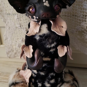 ooak cow art doll polymer clay