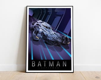Batmobile Dawn of Justice 13x19 Poster Print