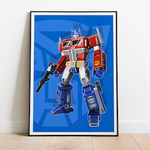 Optimus Prime Graphic Poster