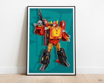 Rodimus Prime Graphic Poster