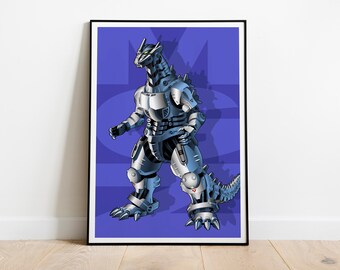MechaGodzilla Graphic Poster Print