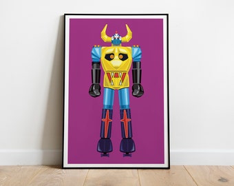 Shogun Warrior GaiKing Graphic Poster Print