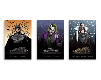 The Dark Knight Trilogy 3-Poster Set