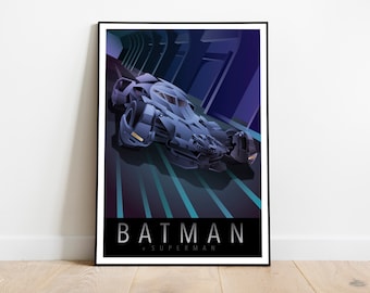 Batmobile Dawn of Justice 13x19 Poster Print