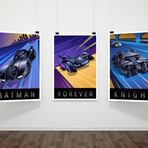 Batmobile 3-Poster Set Collection 13x19