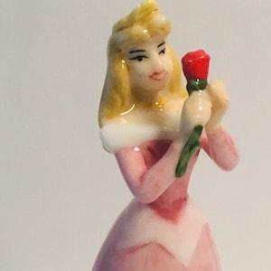 Vintage Princess Aurora Porcelain Hinge Box