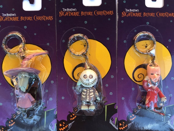 1993 Nightmare Before Christmas Lock, Shock, & Barrel Keychains - Etsy