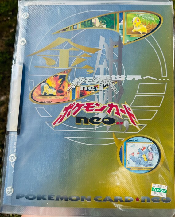 Old Pokemon Cards Packs 1999 Pokemon Neo Genesis Premium Binder Set  9  Japanese Holo Promo Cards, Brand New 1999 Pokemon Binder