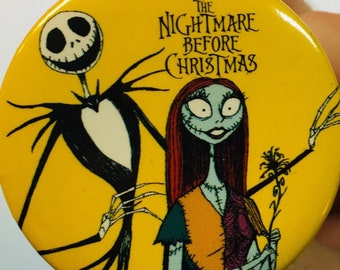 Jack and Sally Mini Button
