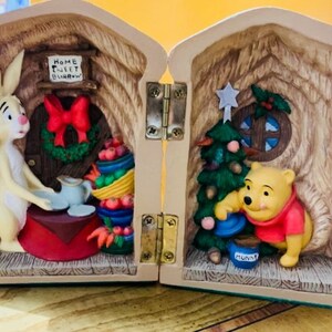Vintage Christmas  Pooh Figurine