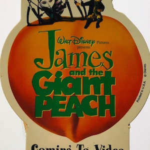 Vintage James and the Giant Peach Spider Button