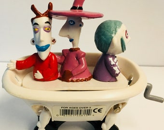 Juguete de plástico vintage con cerradura, amortiguador y barril