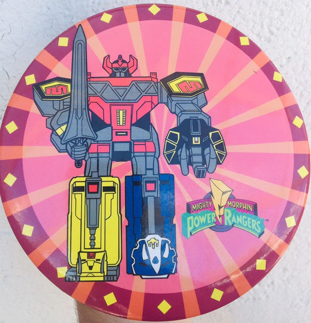 Vintage Mega Power Rangers Robot Button - Etsy