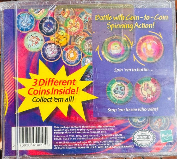 Retro Pokemon Battle Coin Game - Etsy
