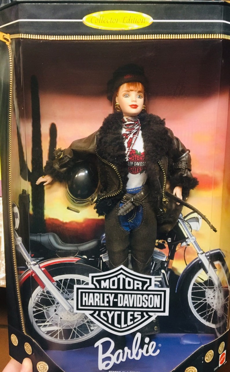 Harley Davidson Motorcycle Barbie Doll - Etsy