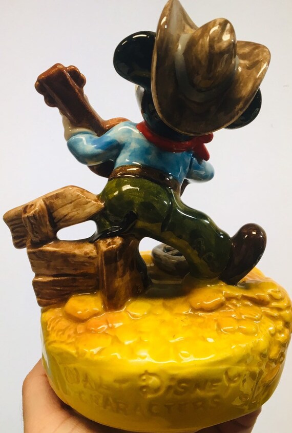 Vintage Cowboy Mickey Music Box - Etsy