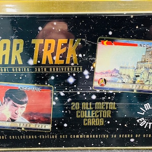 Jeu de cartes en métal Star Trek 30e anniversaire en édition limitée