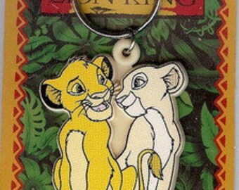 Simba and Nala Keychain