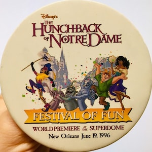 Vintage Hunchback of Notre Dome Promotional Pin